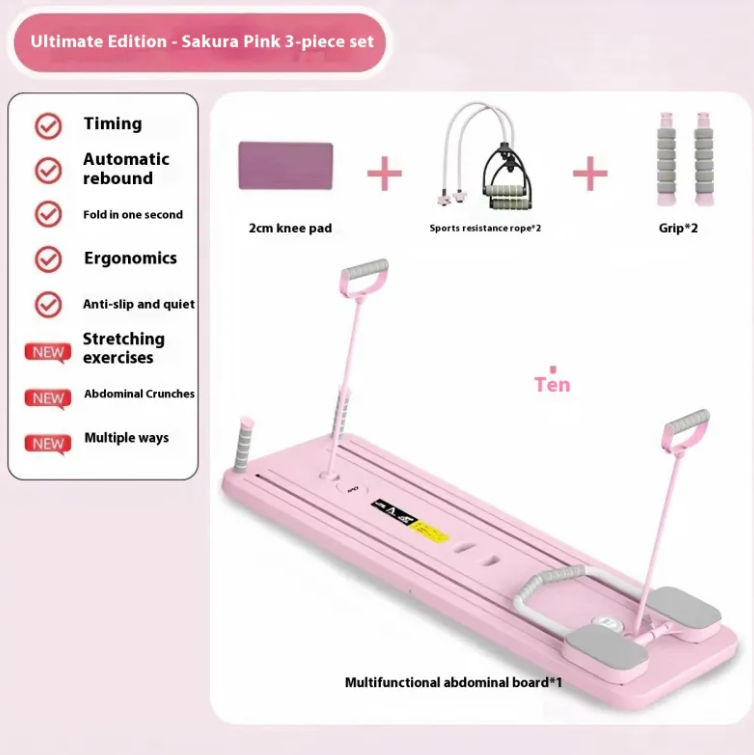 Foldable Ab Wheel Fitness Board