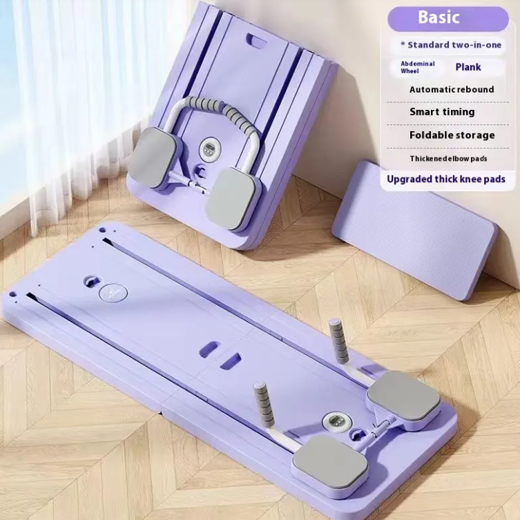 Foldable Ab Wheel Fitness Board