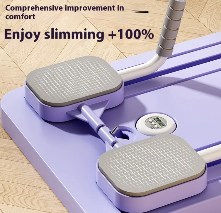 Foldable Ab Wheel Fitness Board