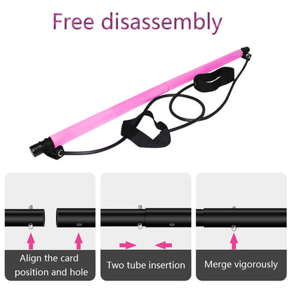 Women’s Fitness Resistance Bar for Home Workouts