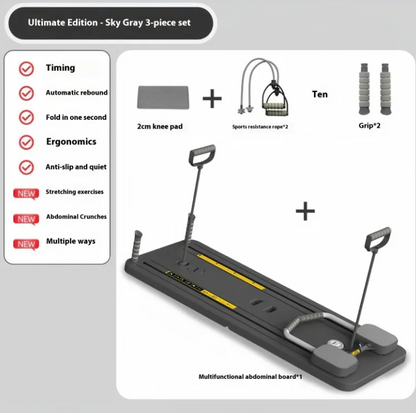Foldable Ab Wheel Fitness Board